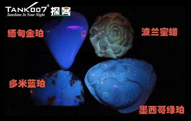網上用紫光手電鑒定琥珀的帖子這么多，哪個是真假？